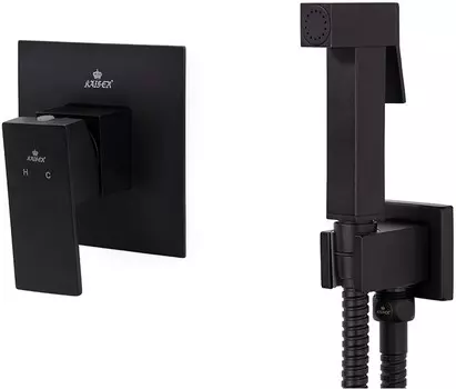 Гигиенический душ Kaiser Sonat 34377-2 со смесителем, черный матовый