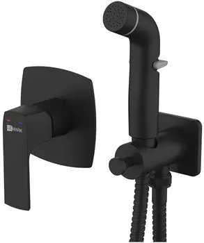 Гигиенический душ Lemark Ursus LM7219BL со смесителем, черный матовый