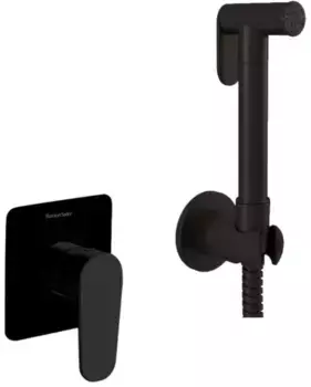 Гигиенический душ Ramon Soler Alexia 364501WCNM со смесителем, черный матовый