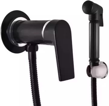 Гигиенический душ Rav Slezak CO147/1 со смесителем, хром/черный матовый