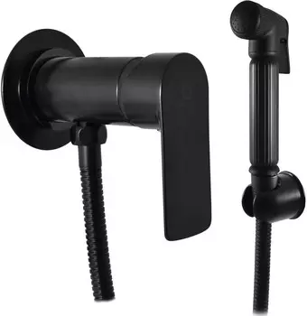 Гигиенический душ Rav Slezak Vltava VT447/1CMAT со смесителем, черный матовый