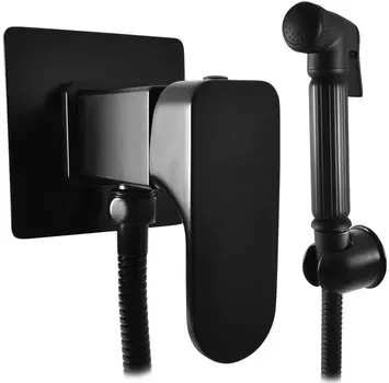 Гигиенический душ Rav Slezak Yukon YU147/1CMAT со смесителем, черный матовый