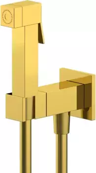 Гигиенический душ Remer Qubika Q64DO со смесителем, золотой