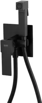 Гигиенический душ Remer Qubika Q65NO со смесителем, черный матовый