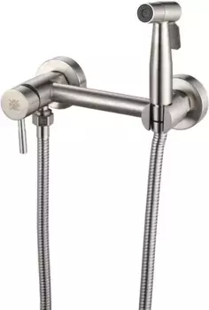 Гигиенический душ РМС SUS129-5-2 со смесителем, нержавеющая сталь