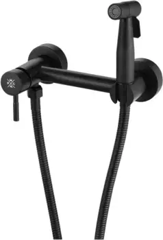 Гигиенический душ РМС SUS129BL-5-2 со смесителем, черный матовый