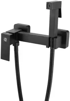 Гигиенический душ РМС SUS129BL-6-2 со смесителем, черный матовый