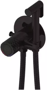 Гигиенический душ Rose R225H со смесителем, черный матовый