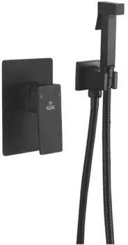 Гигиенический душ Rose R2805H со смесителем, черный матовый