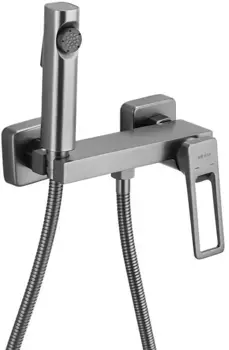 Гигиенический душ Shevanik S6805T-1 со смесителем, оружейная сталь
