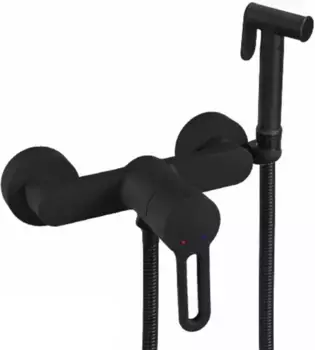 Гигиенический душ Shevanik S8105H-1 со смесителем, черный матовый