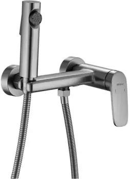 Гигиенический душ Shevanik S8505T-1 со смесителем, оружейная сталь