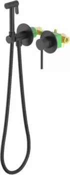 Гигиенический душ Timo Saona 2339/03SM со смесителем, черный матовый