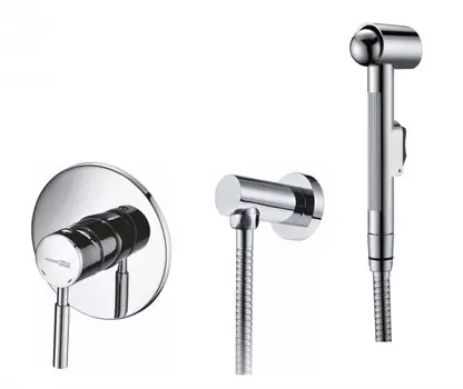 Гигиенический душ WasserKRAFT A14156 со смесителем, хром