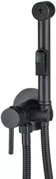 Гигиенический душ WesnaArt Eko EKO05-410Black со смесителем, черный матовый