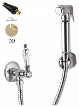 Гигиенический набор золото 24 карат, ручка Swarovski Nero Cezares Diamond DIAMOND-KS-03/24-Sw-N