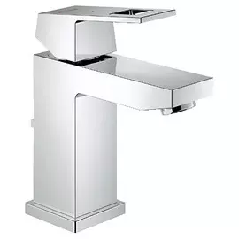 Grohe Eurocube 2339000E Смеситель однорычажный для раковины со сливным гарнитуром, с энергосберегающим картриджем