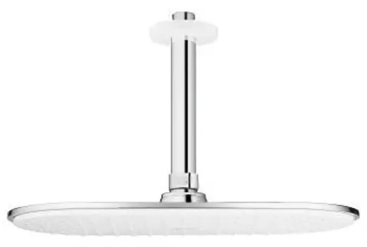Grohe Rainshower Veris 26059LS0 Набор верхний душ с потолочным душевым кронштейном 142 мм (Белая луна)