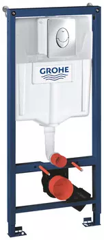 Инсталляция для унитаза Grohe Rapid SL 38721001 с кнопкой смыва, хром