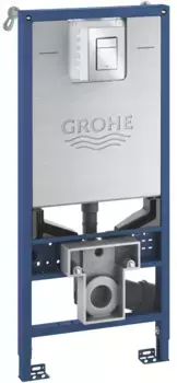 Инсталляция для унитаза Grohe Skate Cosmopolitan S 39603000 с кнопкой смыва, хром