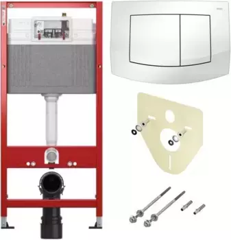 Инсталляция для унитазаTece TECEambia K440200 с кнопкой смыва, белый