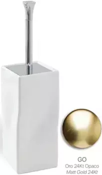 Ёршик Stil Haus Prisma PR796(18-BI) напольный, золотой матовый/белый