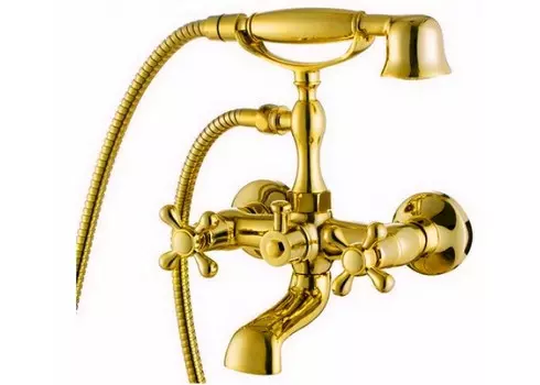 Смеситель для ванны Kaiser Carlson Style 44222-3/44223-3 GOLD