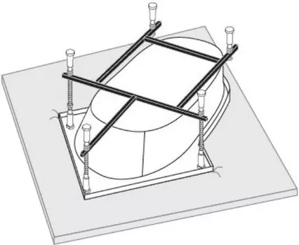 Каркас для ванны 139х139 Vagnerplast Bahama VPK139139