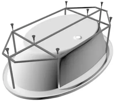 Каркас для ванны 180x120 Vayer Opal GL000007023