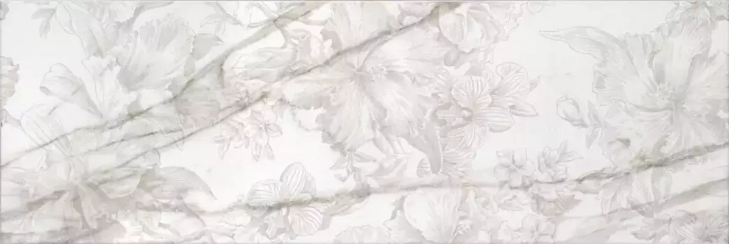 Керамическая плитка Kerama Marazzi Декор Прадо цветы обрезной 40x120 MLD\A110\14001R