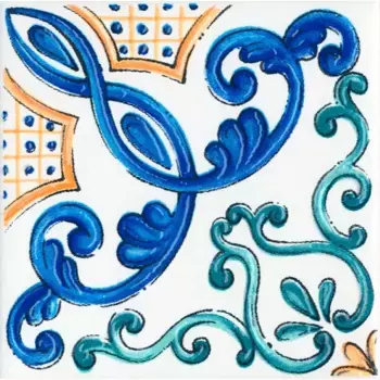 Керамическая плитка Kerama Marazzi Вставка Капри майолика 9,9x9,9 STG\A487\1146