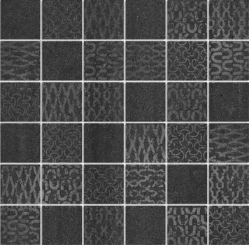 Керамогранит Kerama Marazzi Декор Про Дабл черный мозаичный 30x30 DD2008\MM