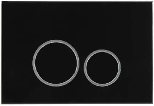 Кнопка смыва AltroBagno PFP 005DQ для инсталляции, черный матовый/хром/черный матовый