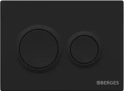 Кнопка смыва Berges Novum O5 040065 для инсталляции, черный матовый