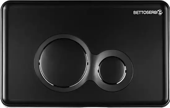 Кнопка смыва Bettoserb Twin 40006459 для инсталляции, черный матовый
