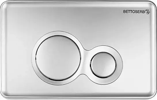 Кнопка смыва Bettoserb Twin 40006462 для инсталляции, матовый хром