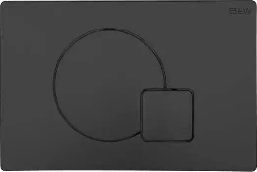 Кнопка смыва Black & White Universe WPI-09522 09522 для инсталляции, черный матовый