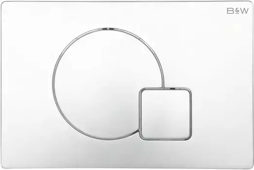 Кнопка смыва Black & White Universe WPI-09523 09523 для инсталляции, хром