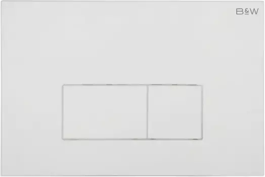 Кнопка смыва Black & White Universe WPI-09541 09541 для инсталляции, белый глянец