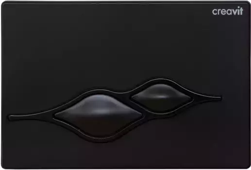 Кнопка смыва Creavit Ufo GP100201 для инсталляции, черный матовый