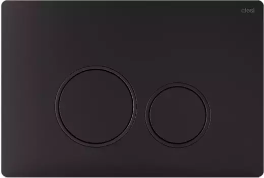 Кнопка смыва Ctesi Round BK0202122 для инсталляции, черный матовый