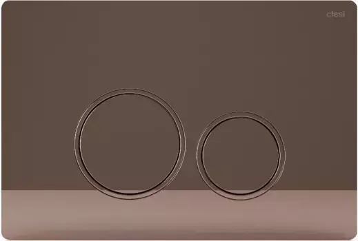 Кнопка смыва Ctesi Round BK0202129 для инсталляции, бронза