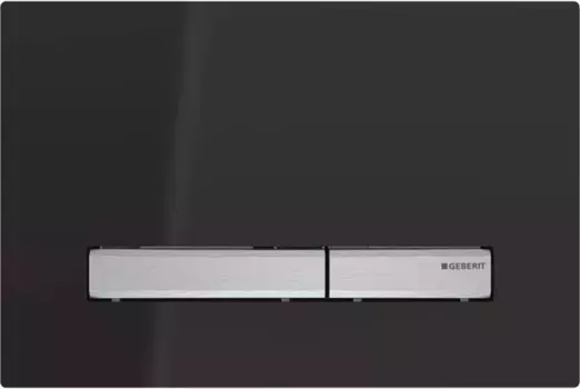 Кнопка смыва Geberit Sigma50 115.788.DW.2 для инсталляции, черный/нержавеющая сталь