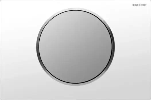 Кнопка смыва Geberit Sigma 10 115.758.KL.5 для инсталляции, белый/матовый хром