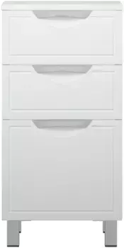 Комод белый глянец/белый матовый 40,5 см Corozo Монро SD-00000780
