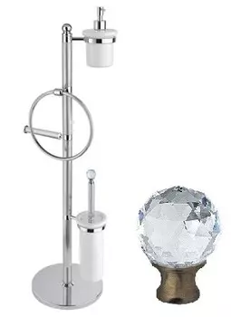 Комплект для туалета бронза, swarovski Cezares Olimp OLIMP-WBD-02-Sw