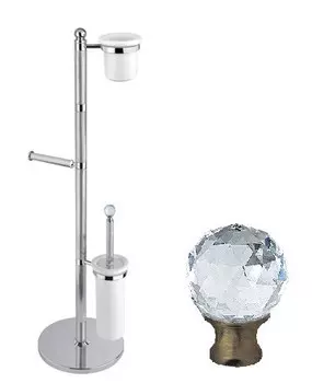 Комплект для туалета бронза, swarovski Cezares Olimp OLIMP-WCS-02-Sw