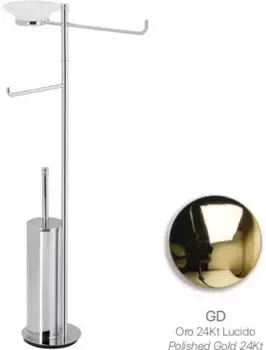 Комплект для туалета Stil Haus Hashi 971(16) напольный, золотой