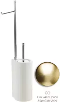 Комплект для туалета Stil Haus Hashi 972(18) напольный, золотой матовый/белый