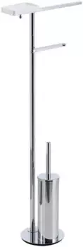 Комплект для туалета Stil Haus Living LV21(08) напольный, хром/белый